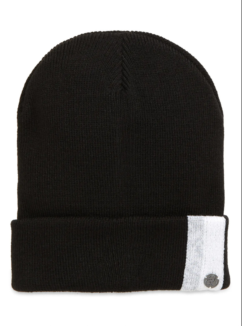 Zella Reflective Cuff Beanie Hat Black NWT